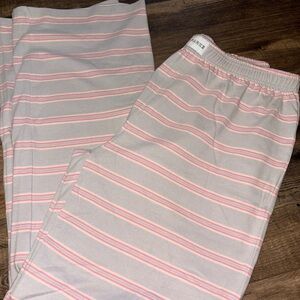 PARKE  Valentine’s Day - LAVENDER striped sweatpants- SIZE LARGE(OPEN TO OFFERS)